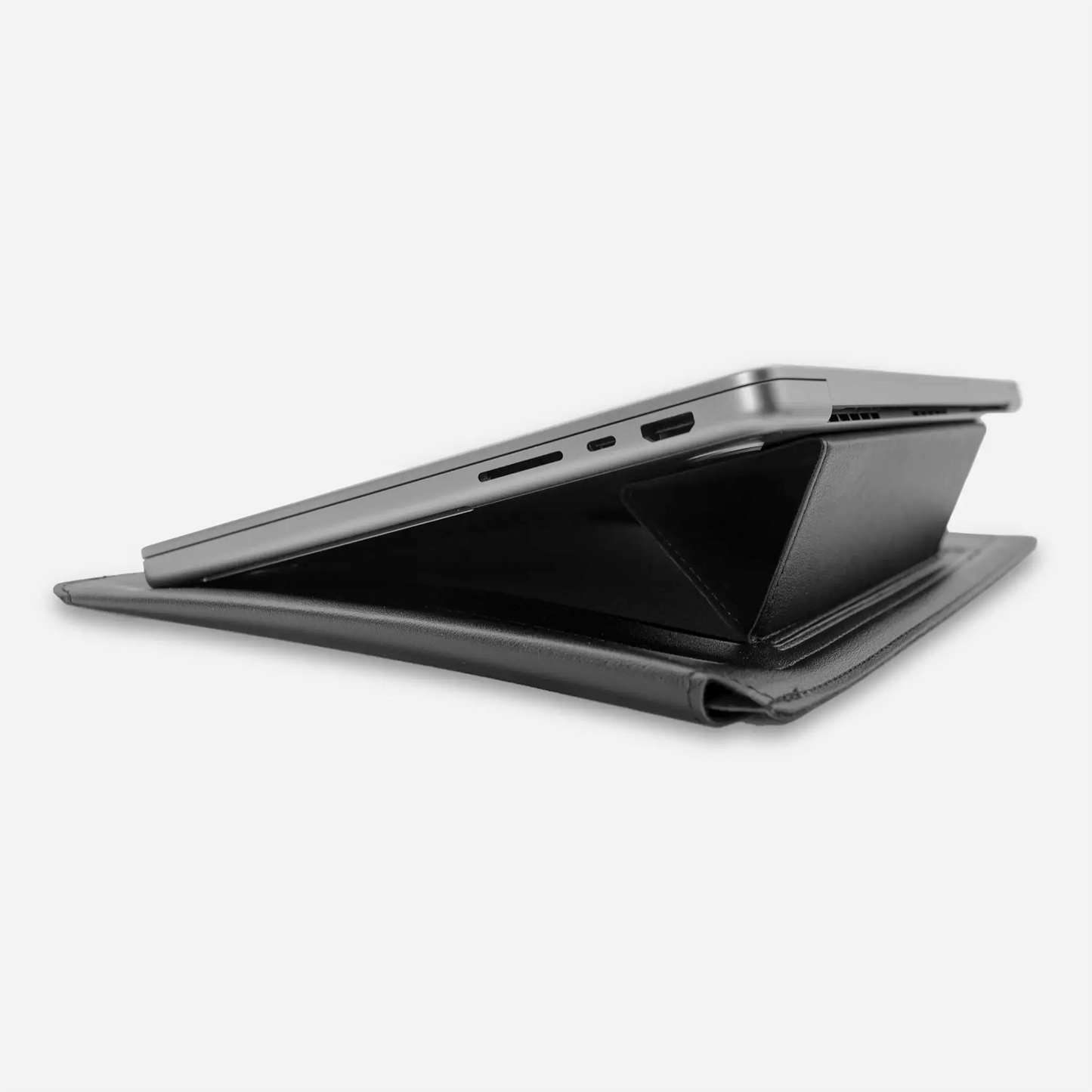 ALYN Laptop Sleeve Stand Angled Black